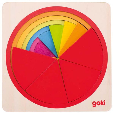 Koło puzzli Goki. 21 sztuk. 12x12x2,1 cm.4+