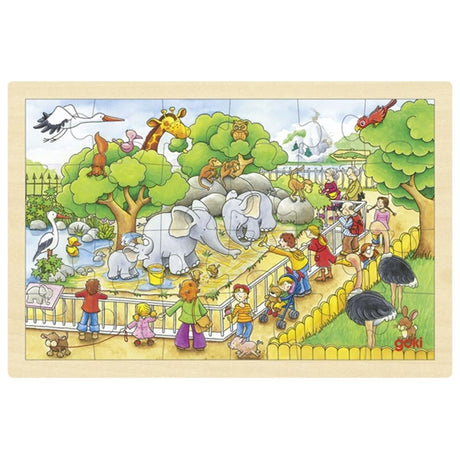 Puzzle Goki, wizyta w zoo. 24 części