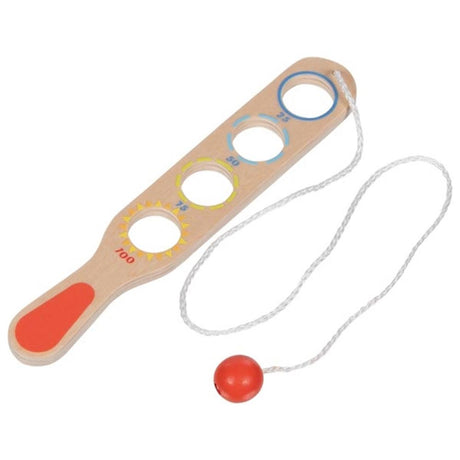 Gra łapania Goki - złap piłkę - 19,5 cm - drewno - 5 lat