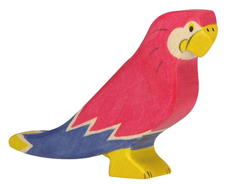 Puszcza Holztiger - papuga - 11x2x7cm - figura drewniana - ręcznie robiona