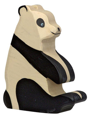 Miś panda Holztiger siedzi. 10 cm.