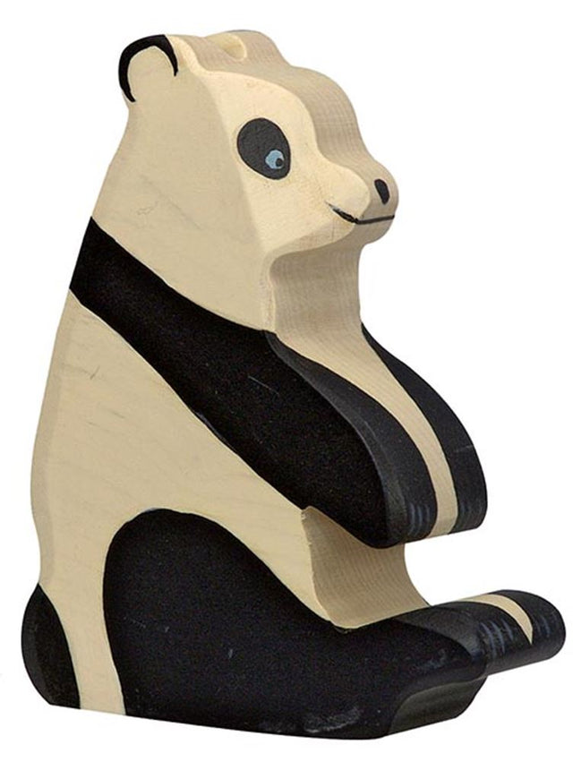 Miś panda Holztiger siedzi. 10 cm.