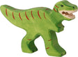 Holztiger tyranozaur rex. 10 cm.