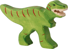 Holztiger tyranozaur rex. 10 cm.