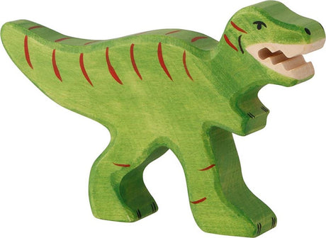 Holztiger tyranozaur rex. 10 cm.