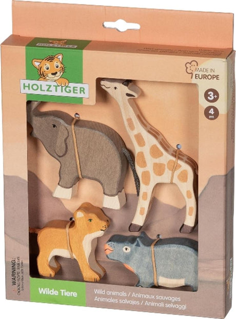 Dżungla Holztiger - pakiet startowy - 4 sztuki - drewno - 3 lata
