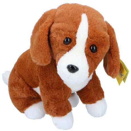 Eddy Toys pluszowy piesek brązowy biały 45cm