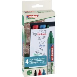 Marker do flipchartów edding 31 1,5-3 mm, mix