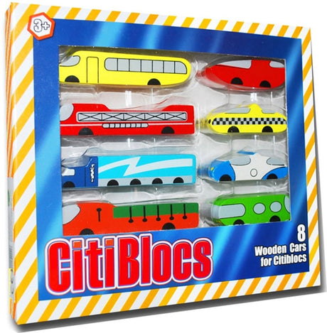 Drewniane samochody Citiblocs 8. 3+