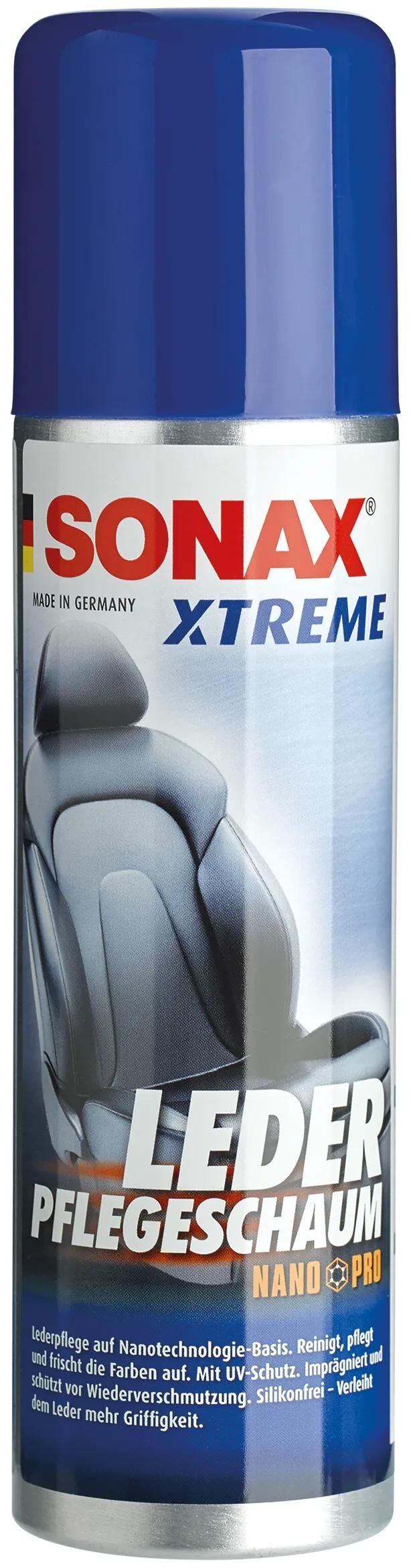 Sonax pianka do pielęgnacji skóry xtreme nanopro pianka do pielęgnacji skóry xtreme