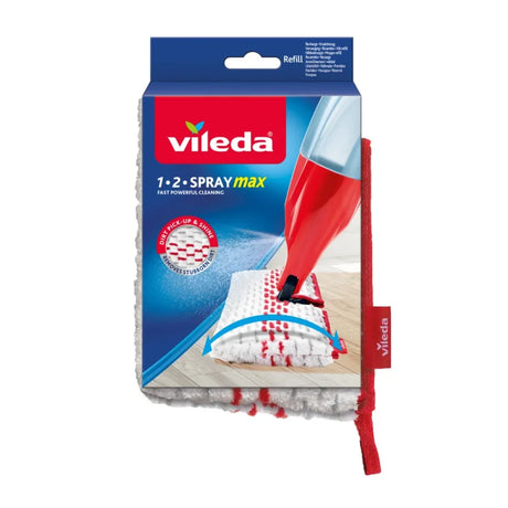 Zamiennik Vileda 1.2.spray max - 1 opakowanie - podkładka z mikrofibry do systemu 12 spray max