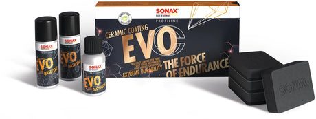 Zestaw Sonax Lackversiegelungs powłoka ceramiczna cc evo powłoka ceramiczna cc evo 8 części
