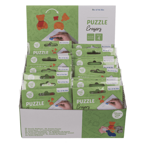 Zwierzęta do gumki do układania puzzli Dsp. 4 tyłki w torbie. ok