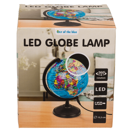 Lampa stołowa z diodą LED, kula. wysokość ok.