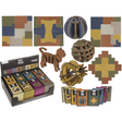 Drewniane puzzle Dsp, 8 sztuk w pudełku.