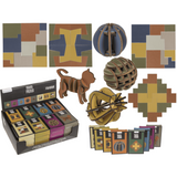 Drewniane puzzle Dsp, 8 sztuk w pudełku.