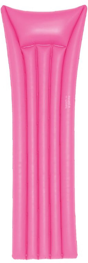 Beach palms - luchtbed - 177 x 67 x 19 cm - roze - suntanner