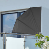 Cześć HI Balkon Ecran 1.2x1,2 M Black poliestrowy
