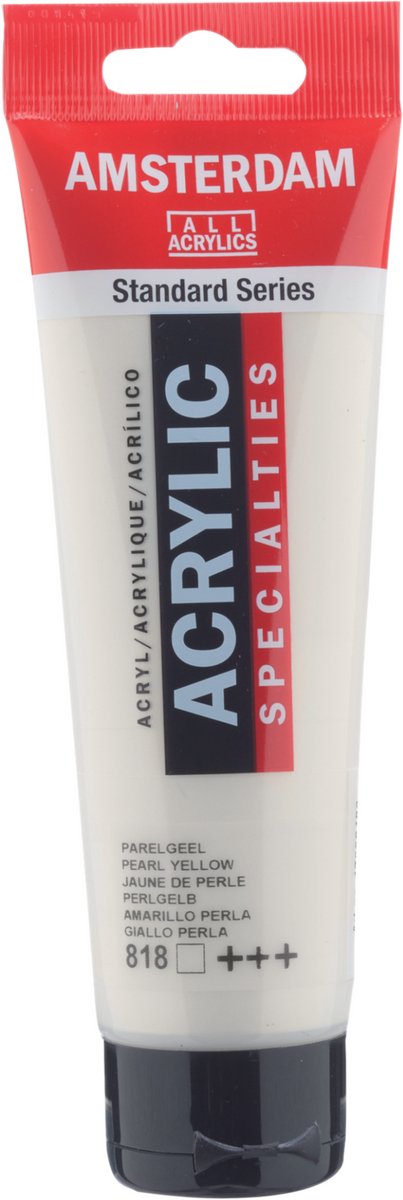 Tubka z farbą akrylową Amsterdam standard series 120 ml perłowo-żółta 818