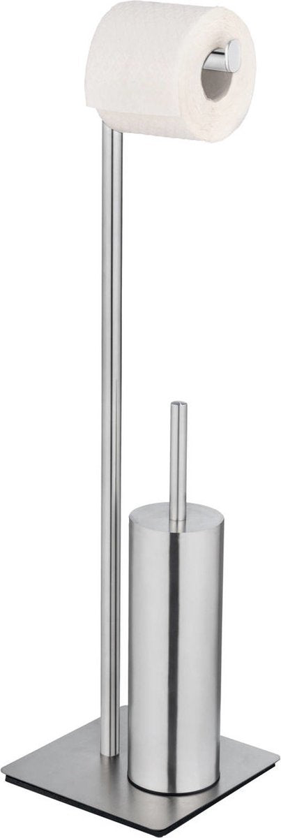 Wenko toiletpapierstandaard met toiletborstel recco, 2in1,