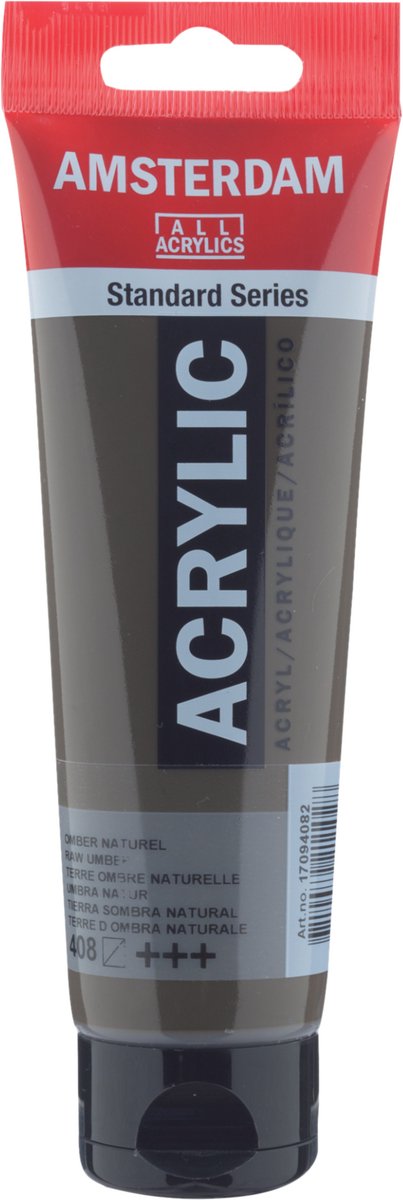 Tuba z farbą akrylową Amsterdam standard series 120 ml umbra naturalna 408