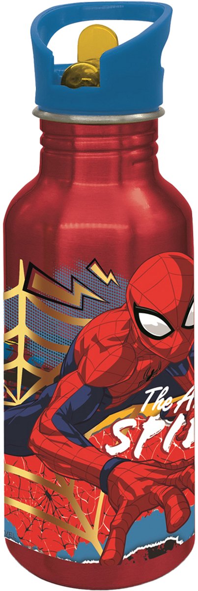 Euromic Spiderman do codziennego użytku 545 ml aluminium, wielokolorowy