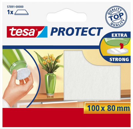 Tesa 1003205 - filc ochronny biały 8x10 | 20 sztuk