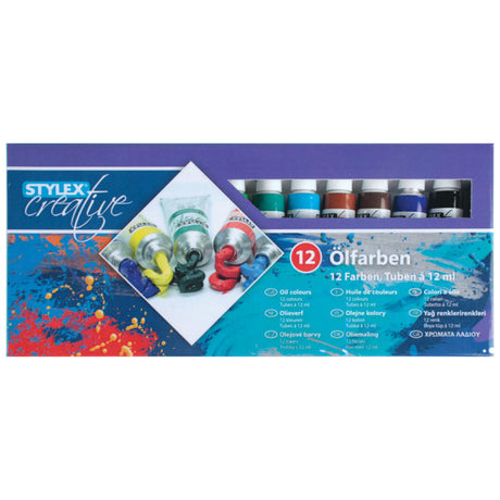 Farba olejna Stylex 12 tubek