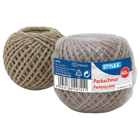 Sznurek Stylex 60 m brązowy