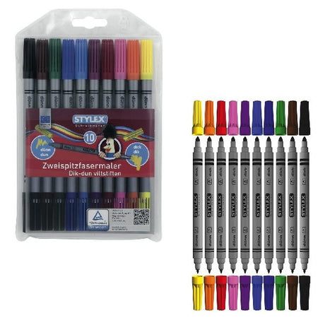 Flamastry Toppoint duo 10 sztuk