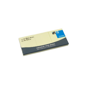 Kores info notes 50x40mm geel 12 blokjes a 100 vel