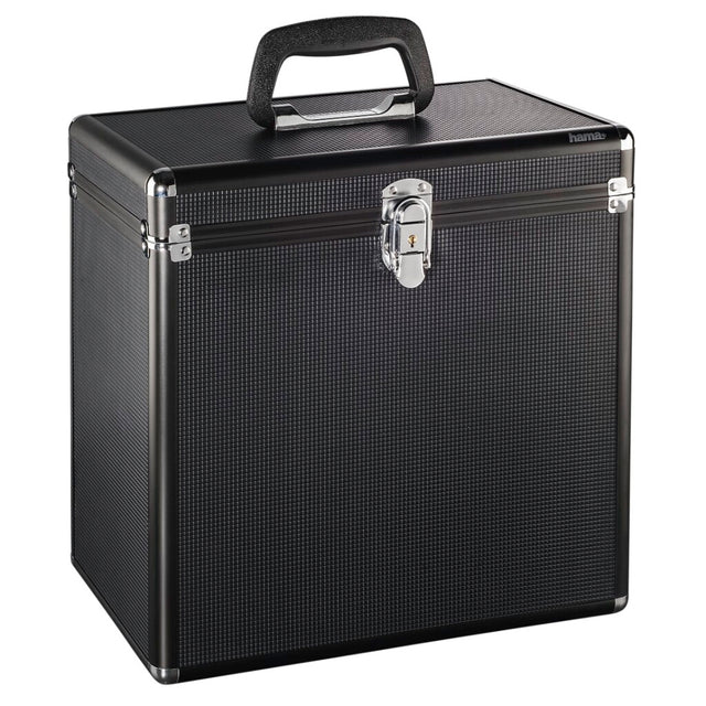Etui Hama LP 50 w kolorze aluminium, czarne