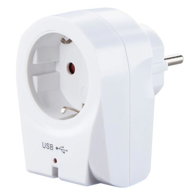 Hama Adapter wtykowy USB do ładowarki 2.1 biały