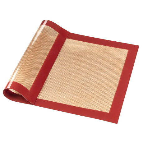 Mata silikonowa do pieczenia kątowa Xavax 40 x 30 cm czerwono-brązowa