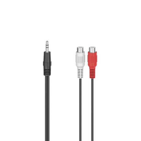 Adapter audio Hama 2x złącze cinch - wtyk jack 3,5 mm stereo