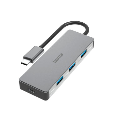Hub Hama USB-C 4-portowy USB 3.2 gen2 10 Gbit S, aluminiowy
