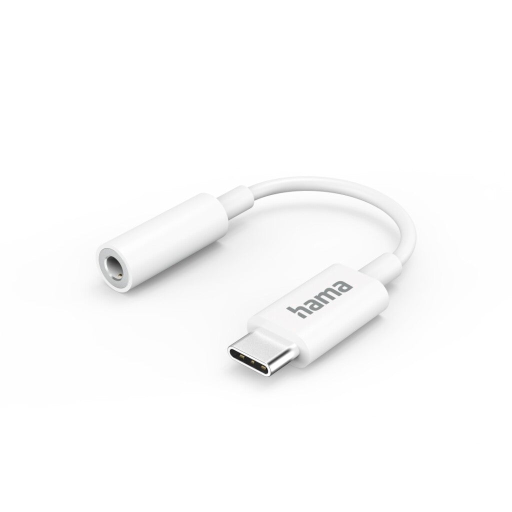 Hama adapter aux USB-C ndash; Złącze jack 3,5 mm, białe