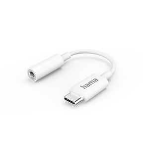 Hama adapter aux USB-C ndash; Złącze jack 3,5 mm, białe