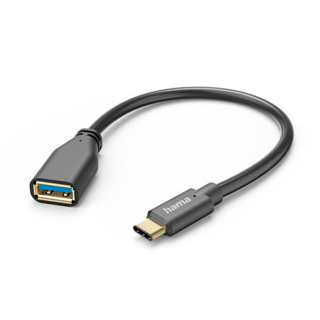 Hama Kabel adapterowy USB OTG wtyk USB-C - złącze USB-A 15 cm czarny
