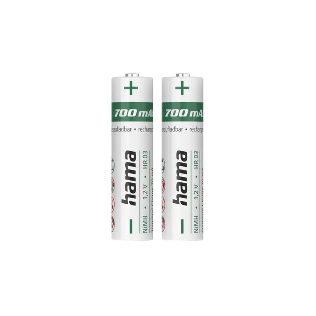 Akumulator Hama NiMH nr 039;s AAA micro 700 Mah 1,2 V 2 sztuki