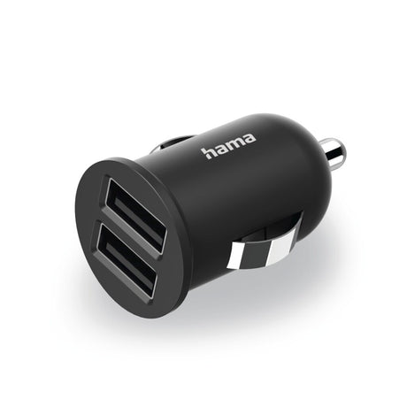 Hama 2-kierunkowa ładowarka USB Adapter do ładowania zapalniczki samochodowej 2,4 do 12 W