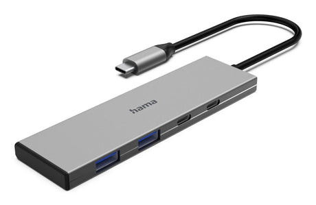 Hama Hub USB-C 4 porty 2x USB-A 2x USB-C USB 3.2 Gen2 10 Gbit S PD Alu