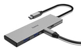 Hama Hub USB-C 4 porty 2x USB-A 2x USB-C USB 3.2 Gen2 10 Gbit S PD Alu