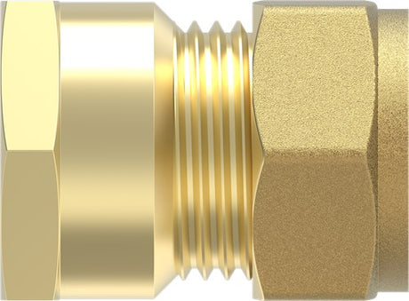 Element przejściowy z mosiądzu Kirchhoff, pusty, 18 mm x 1 2 it, złączka zaciskowa do rury miedzianej - 989456317