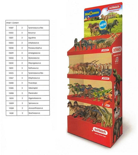 Schleich dinozaury 18 tyłków. (39 sztuk). 3+