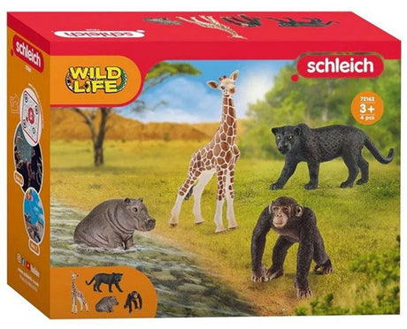 Schleich - zestaw podstawowy do dzikiej przyrody - 72162 - asortyment do dzikiej przyrody