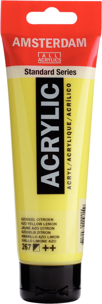 Tubka z farbą akrylową Amsterdam standard series 120 ml azo żółty cytrynowy 267