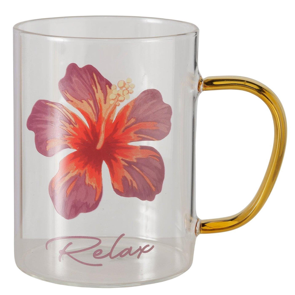 Kubek domowy Boltze hibiskus 400ml ø8xw11cm
