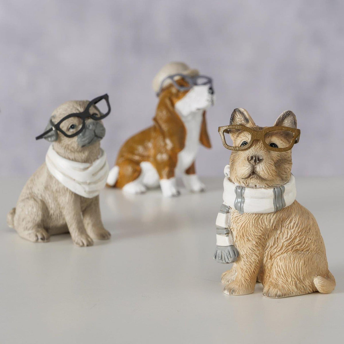Figurka psa Boltze Home Archy 5x3,7x6,5 cm 3 różne kolory