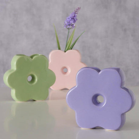 Wazon domowy Boltze Doris 13,5x3,5x12cm 3 różne kolory
